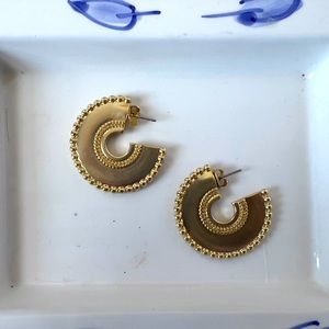 Gold hoop earrings